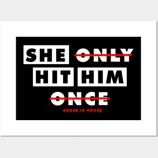 She only Hit Him Once Posters and Art